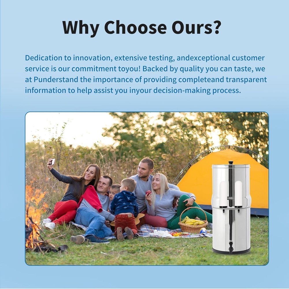 Ceramic Water Filter Candle 7 Inch Replacement for Gravity Water Filtration S...