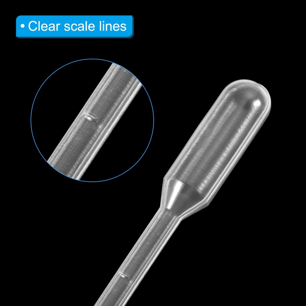 Disposable Transfer Pipette, 200pcs 0.2ml LDPE Polyethylene Plastic Pipette