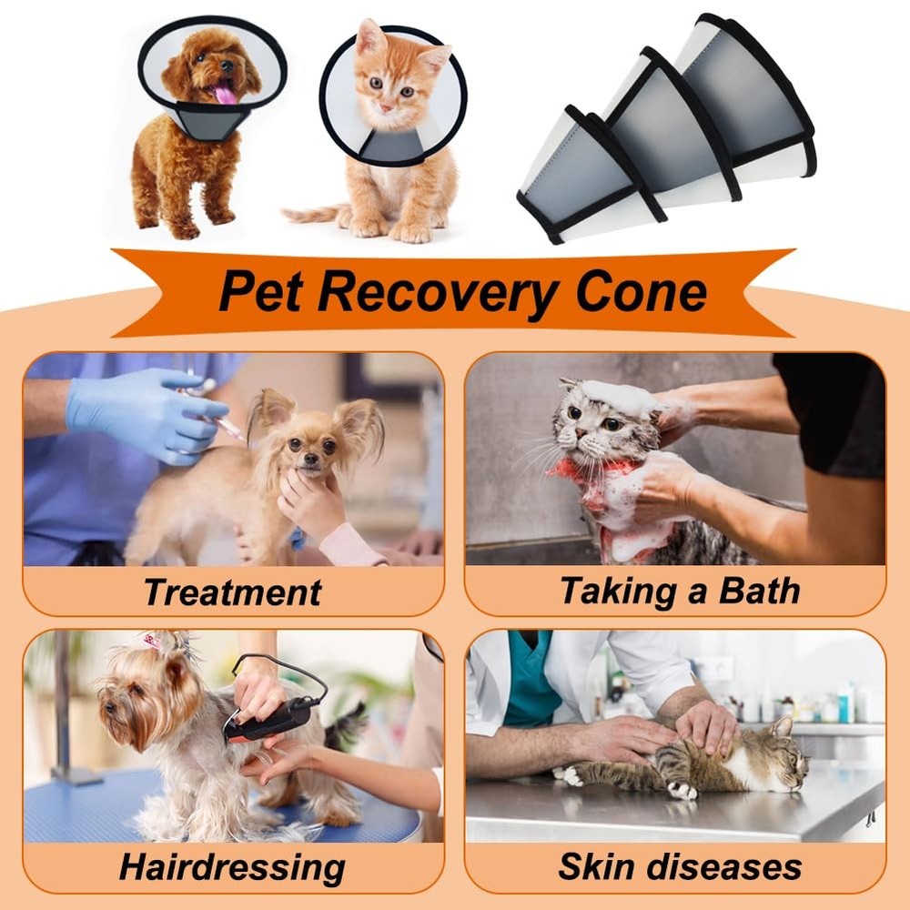 Vivifying Small Cat Cone Collar Adjustable Recovery