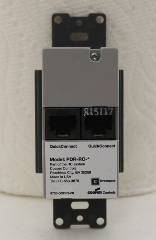 Greengate Cooper PDR-RC 2-Button Room Controller Wallstation