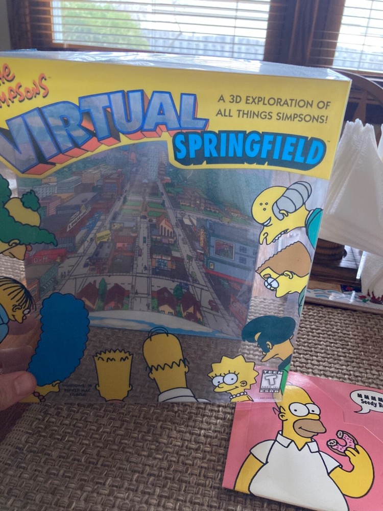 The Simpsons Virtual Springfield Computer  game 1997 CD ROM