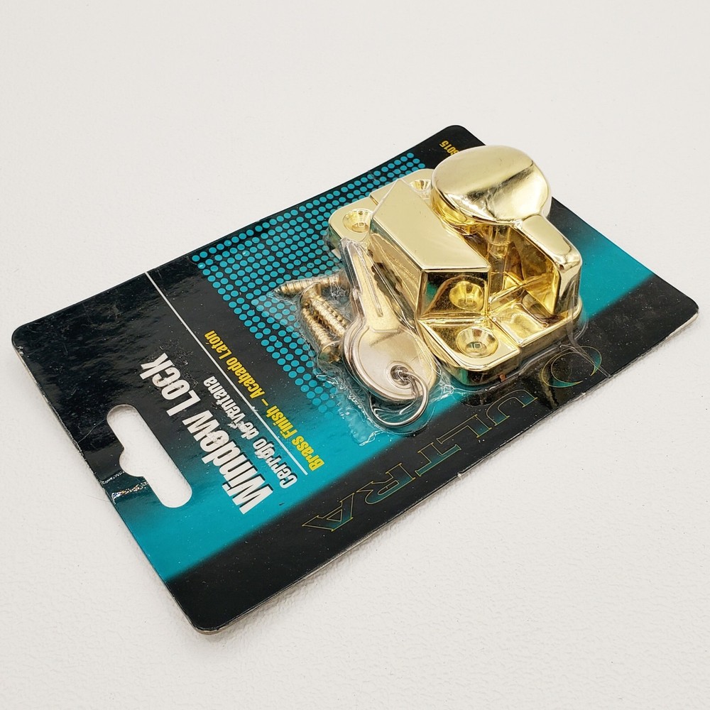 ULTRA Keyed Sash Window Lock Bright Brass Finish