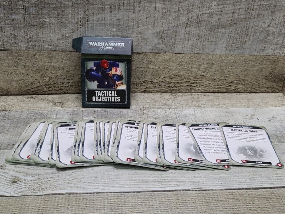 36 Warhammer Tactical Objectives Cards