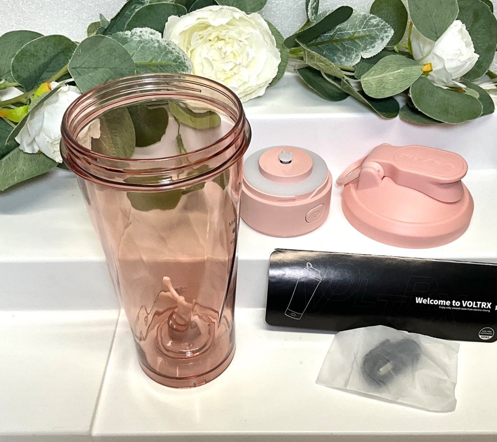 VOLTRX Vortex Boost Electric Protein Blender Shaker Bottle Rechargeable 24 oz