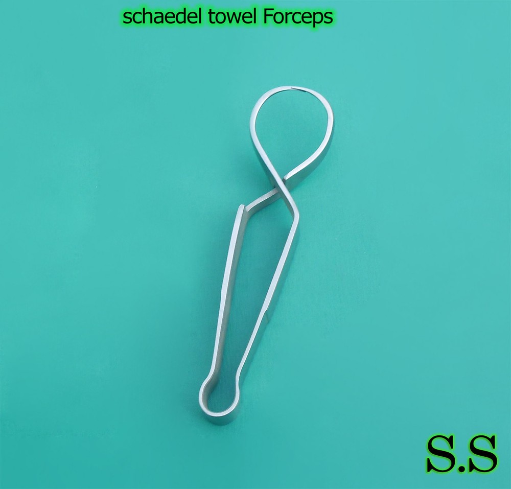 Schaedel Towel Forceps 9 CM  Surgical Veterinary Instruments