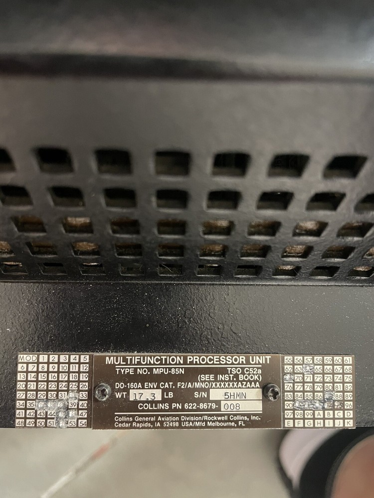 MULTIFUNCTION PROCESSOR UNIT MPU85N P/N 622-8679-008