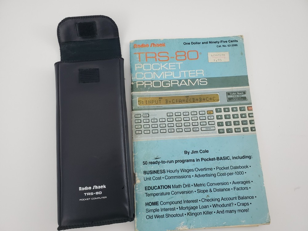 Radio Shack TRS-80 Pocket Computer Case Program Instruction Booklet