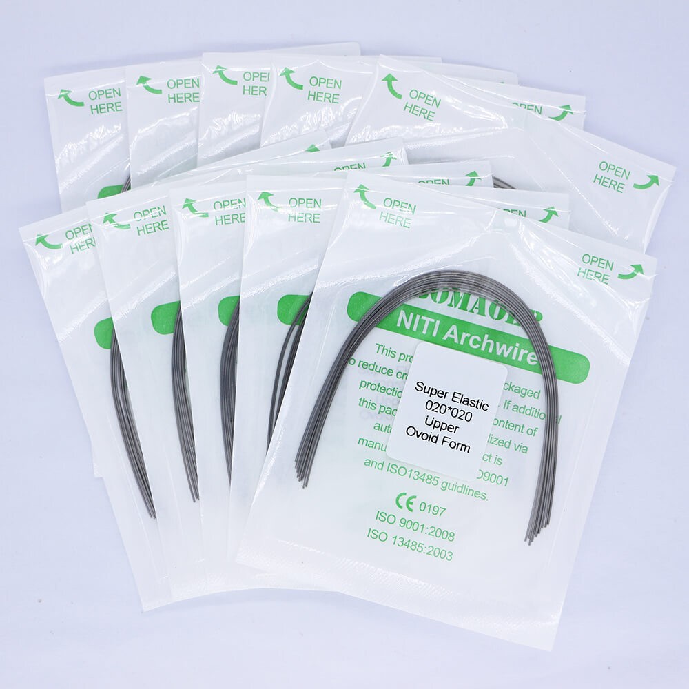 100×Dental Orthodontic Super Elastic Ni-Ti Arch Rectangular Wire Oval Form