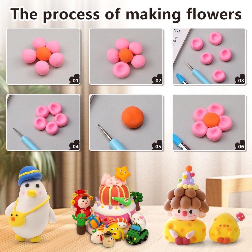 10 Pcs Silicone Clay Tools, Silicone Sculpting Tools, Polymer Clay Tools, Dot...