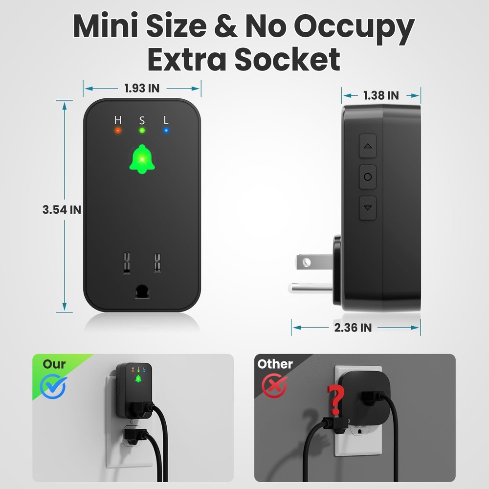 Power Failure Alarm WiFi, Smart Outage with App Notifications,...