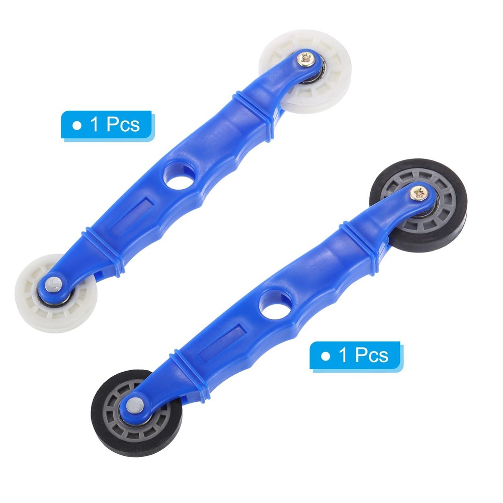LED Strip Channel Roller Tool, 2Pcs Flat/U-Groove Wheels with Plastic Handle ...