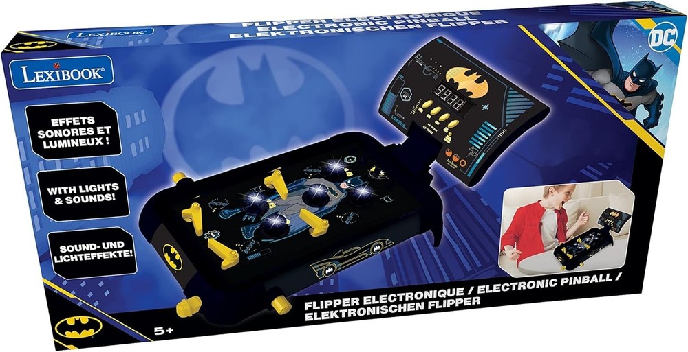 Batman Electronic Pinball Machine for Kids, Compact Size