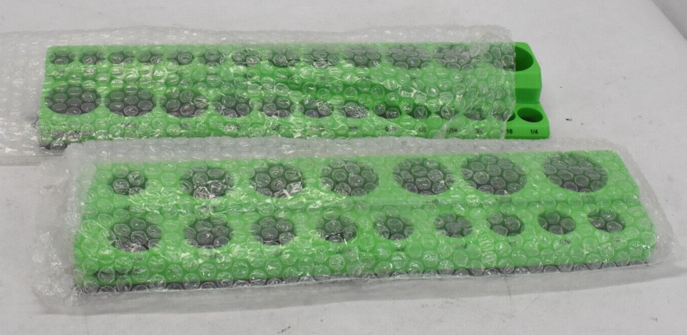 Work Kit Tools Magnetic Socket Organizer Holder Kit 1/2" Drive 3/8" Drive 2 Pack