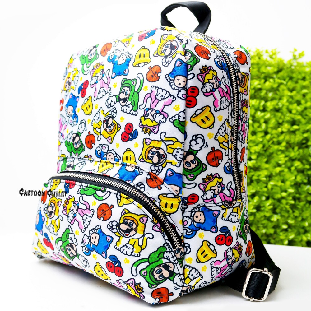 Super Mario Bros Controller Gear Mini Backpack 12" Mario 3D World Catsuit
