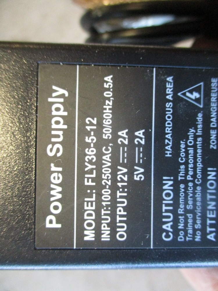 NOS Power Supply FLY36-5-12 w/ USB & IDE-USB Plug