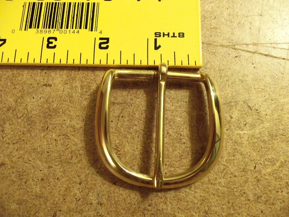 1 1/2" Solid Brass End Bar (Heel) Buckle (Pack Of 2)