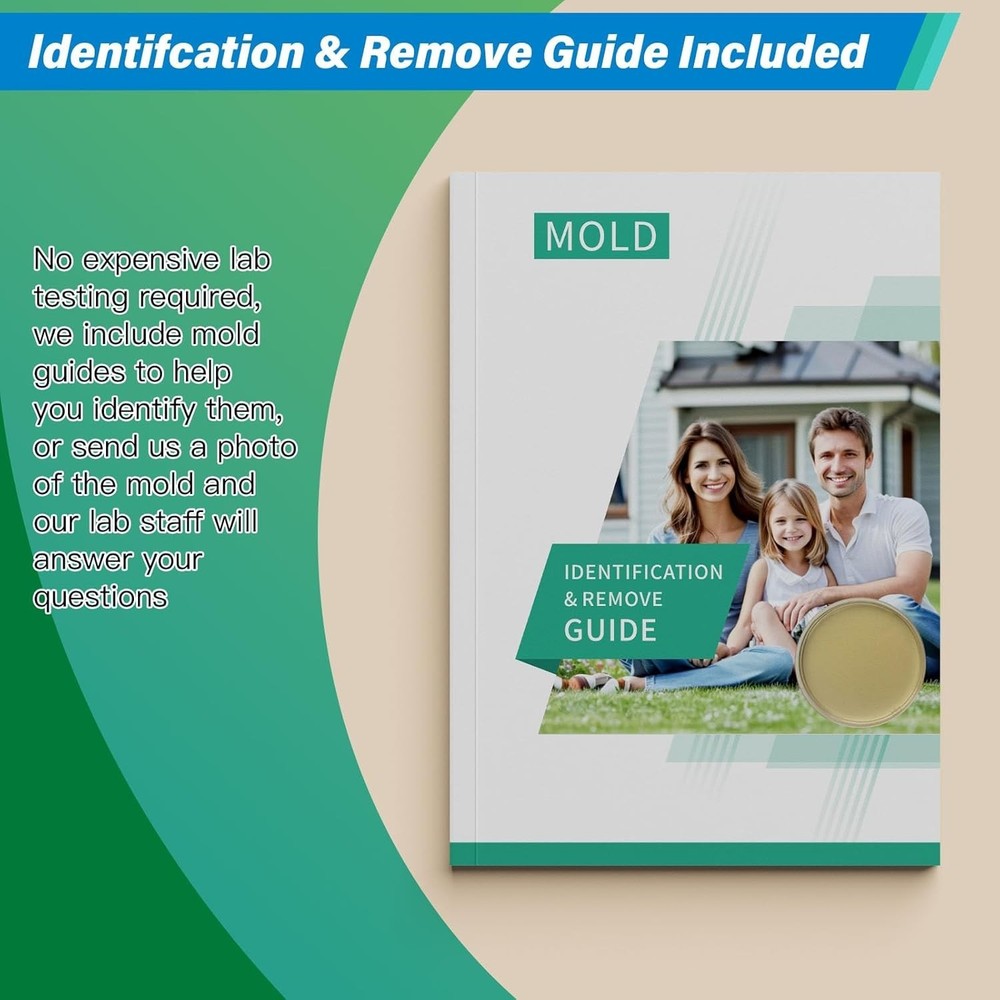 Comprehensive Home Mold Kit - 6 Easy Tests with Identification Guide