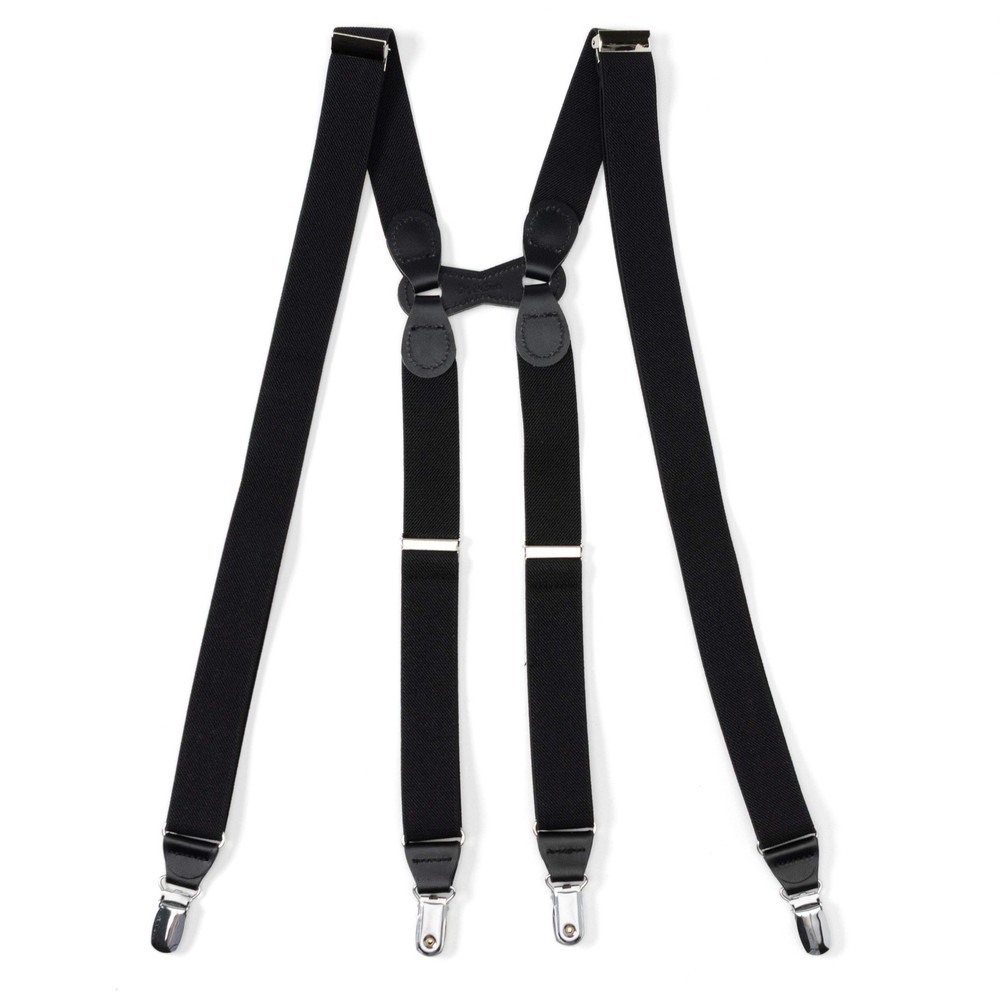 Black H-Back Formal Suspenders
