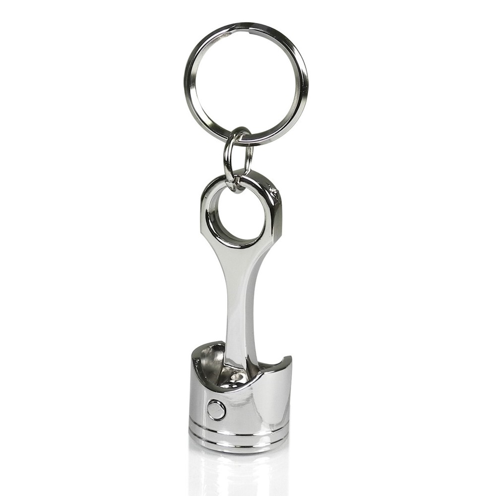 GMC Denali Engine Piston Style Chrome Metal Key Chain