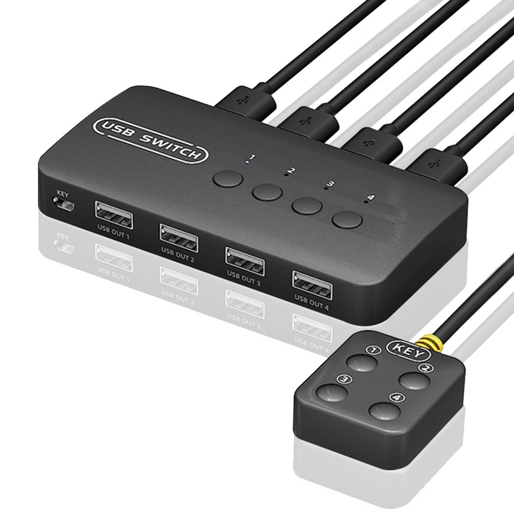 USB  Shared Controller Adapter 4 Inputs 4 Outputs for Laptop Computer7566