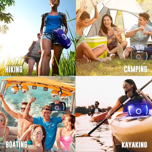 Powerful & Portable Waterproof All Terrain Bluetooth Speaker with Deep Bass,