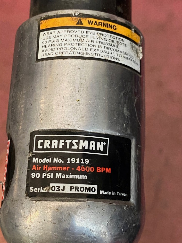 Craftsman Air Hammer Model 19119.