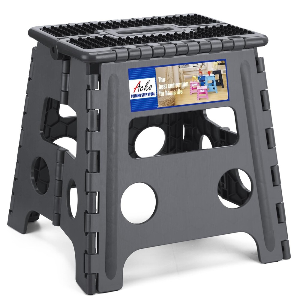 Acko Folding Step Stool 13 inch Height Premium Heavy Duty Foldable Step Stools