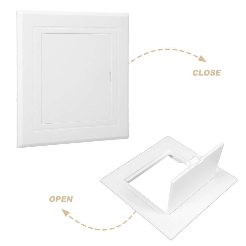 Bathroom Plumbing Access Panel Plastic Cover Plate for Drywall
