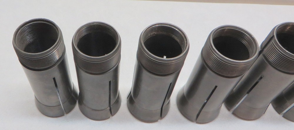 HARDINGE 5C COLLETS HEX AND SQUARE 8 PIECES " ALL USED"