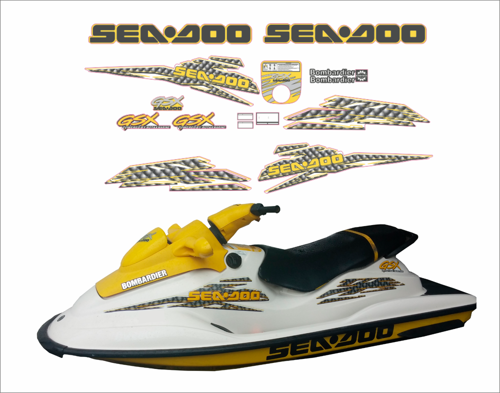 SEADOO GSX 1999-2000 Graphics / Decal / Sticker Kit