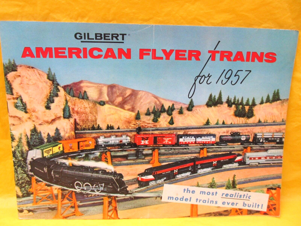Gilbert American Flyer Trains for 1957 Catalog
