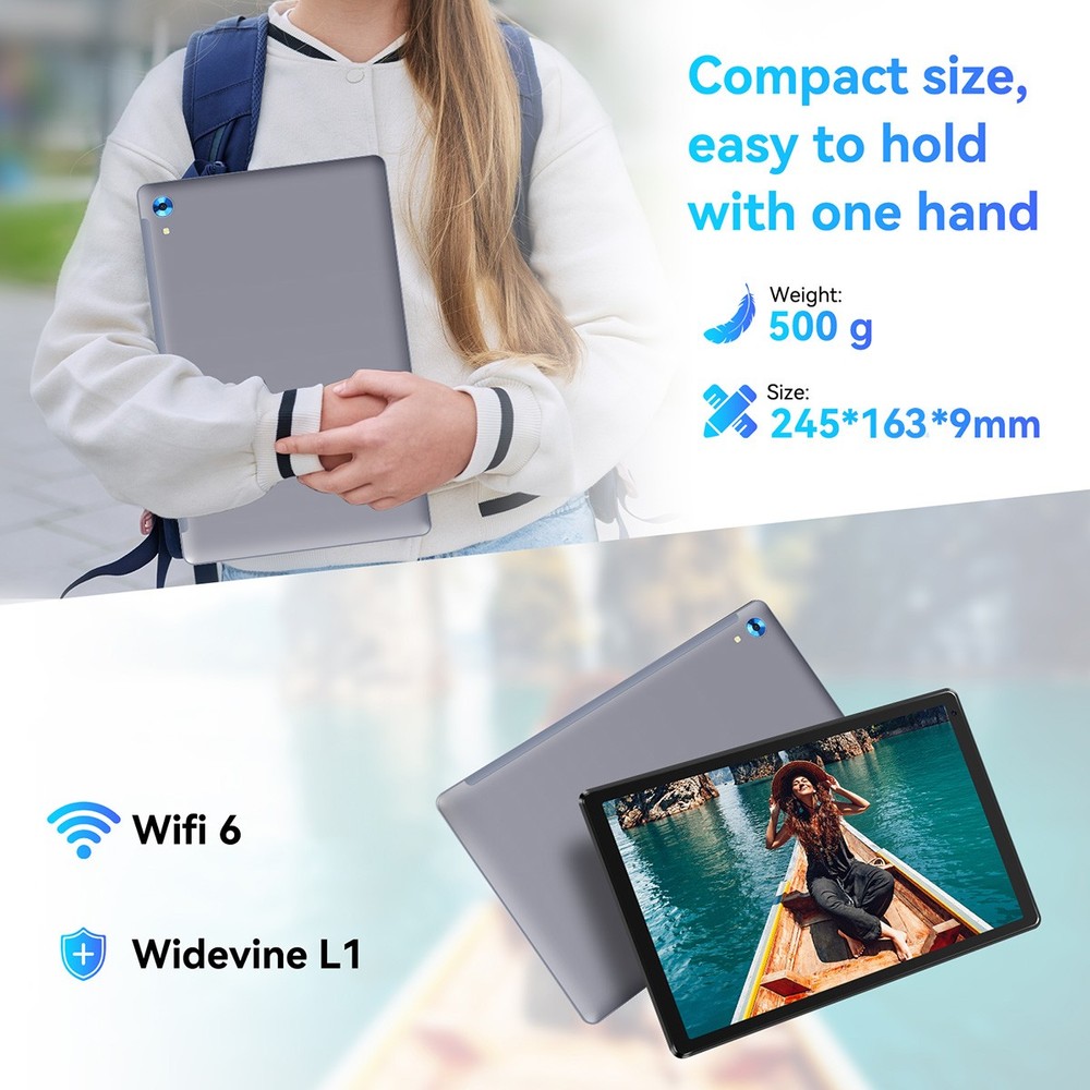 10.1 inch Android 15 Tablet Octa-core Processor 24GB RAM 128GB ROM IPS LCD WIFI