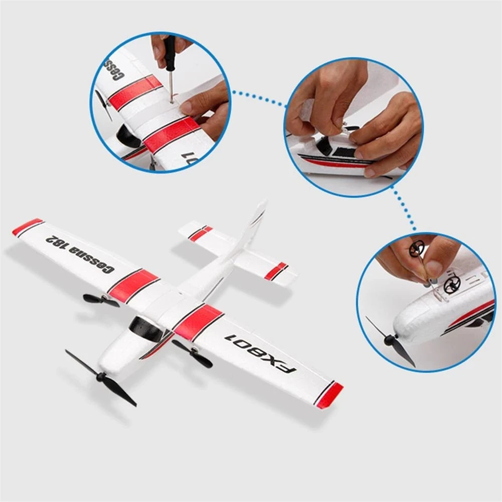 FX801 RC Plane EPP Foam 2.4G 2CH RTF Remote Control Wingspan Aircraft Fixed