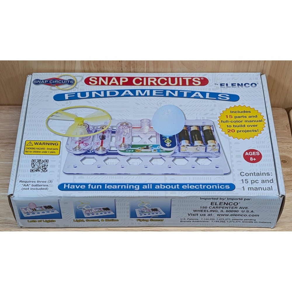 Snap Circuits Fundamentals SCF-20 Electronics STEM Kit 15 Parts 20 Projects