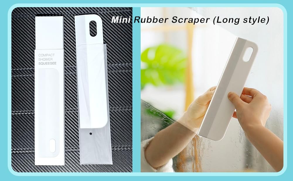 Mini Soft Rubber Window Squeee Window Scrubber Scraper Glass Cleaning