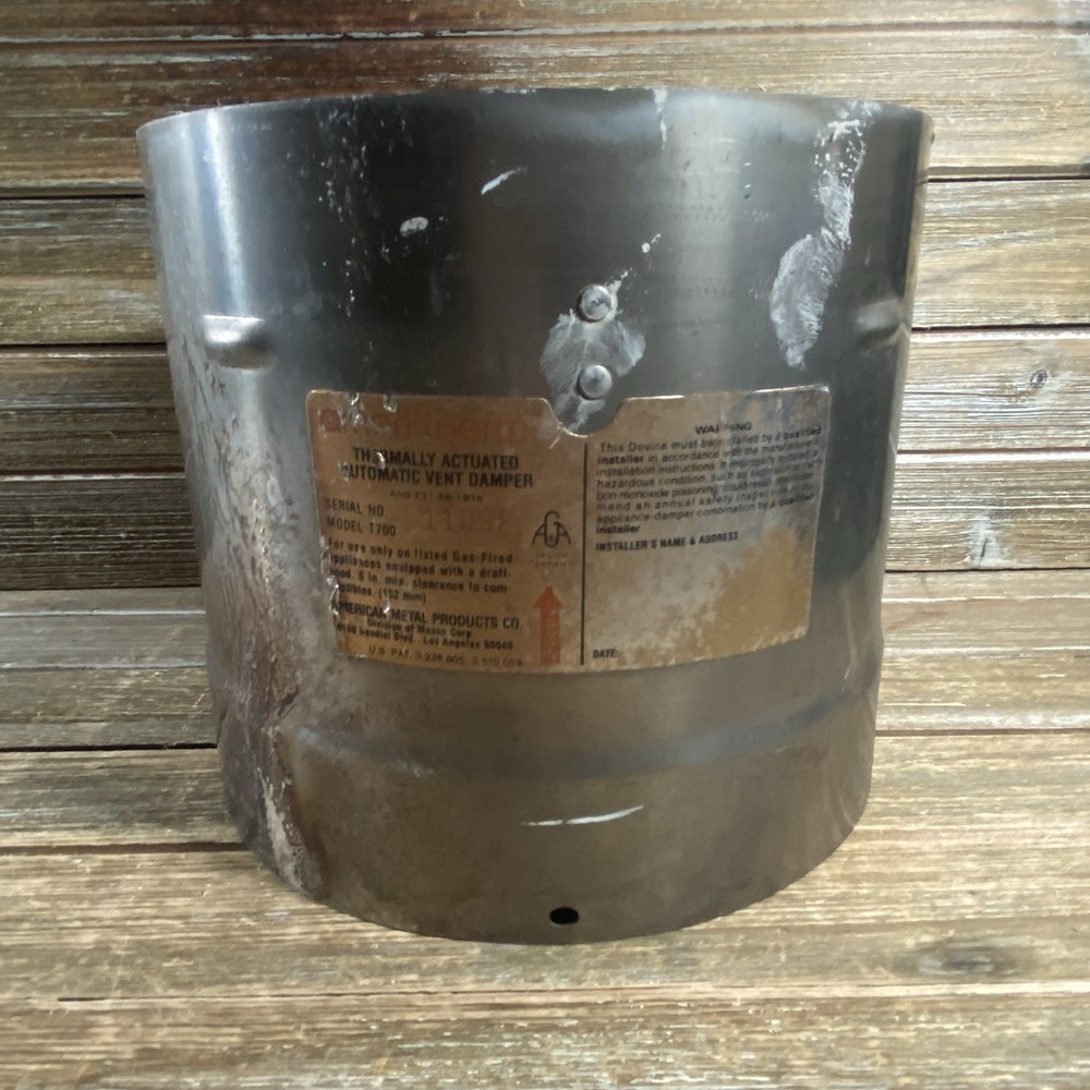 Ameri-therm T700 Thermally Actuated Automatic Vent Damper 7” Size