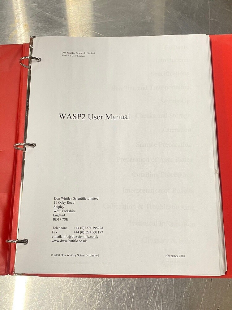 WASP 2  - User Manual /Instruction Book