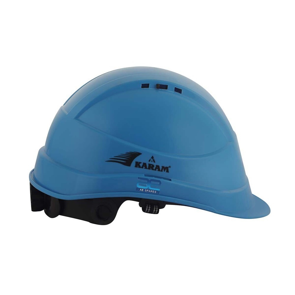 Shelblast Safety Helmet With Plastic Cradle Peak (Star Blue)