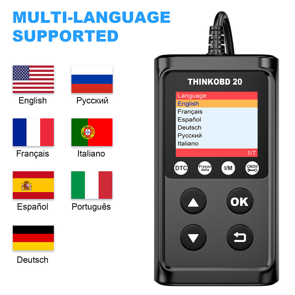 THINKCAR ThinkOBD20 OBD2 Scanner Automotive Code Reader for Check Engine Light