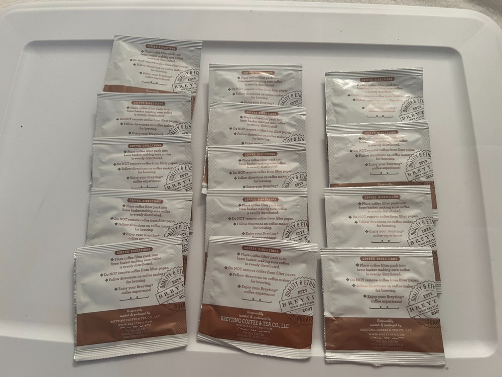 Lot of 14 Breyting Medium Roast Regular Coffee Single Serving Packets