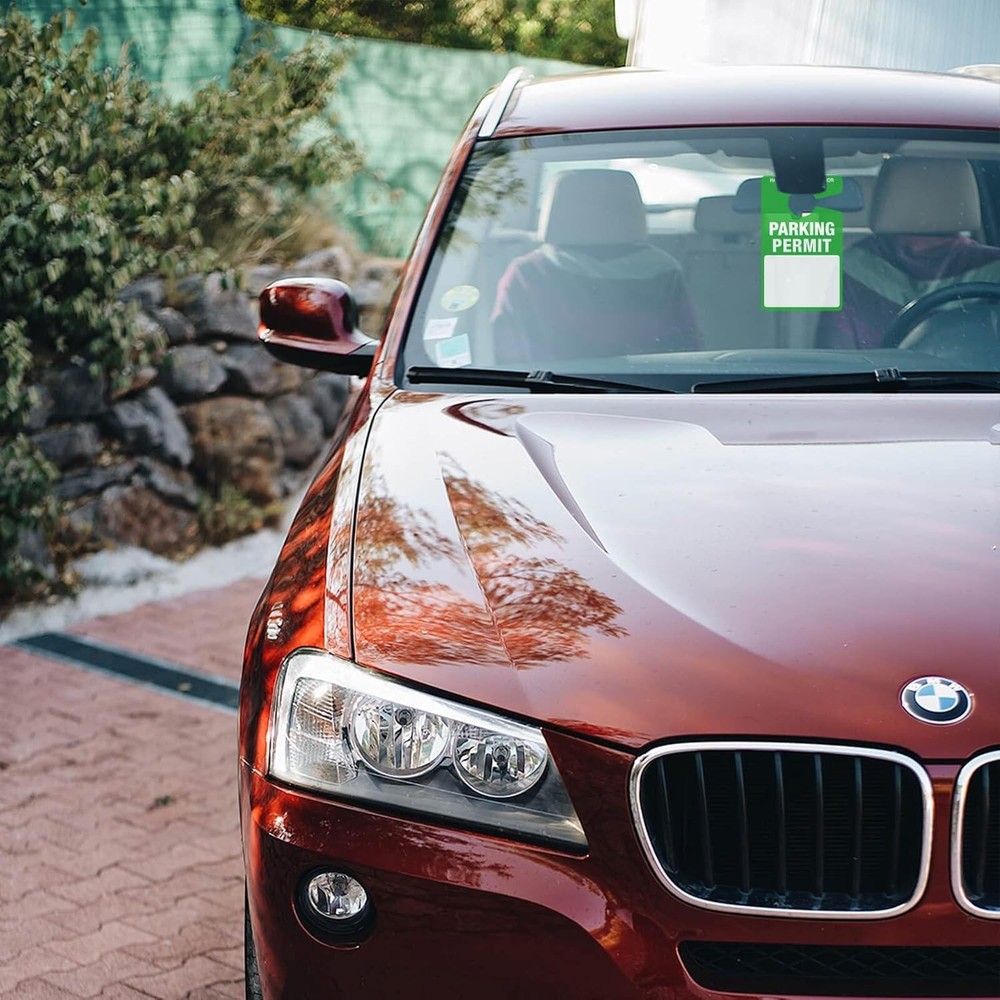 Blank Plastic Parking Permit Hang Tags