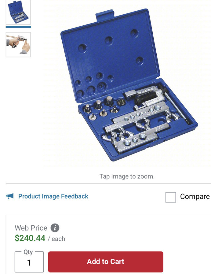 hvac flaring and swaging tool kit