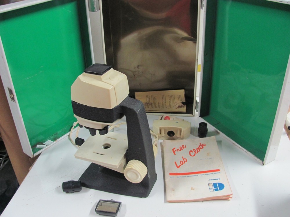 Vintage Porter Microcraft Student Research Series Microscope in Case