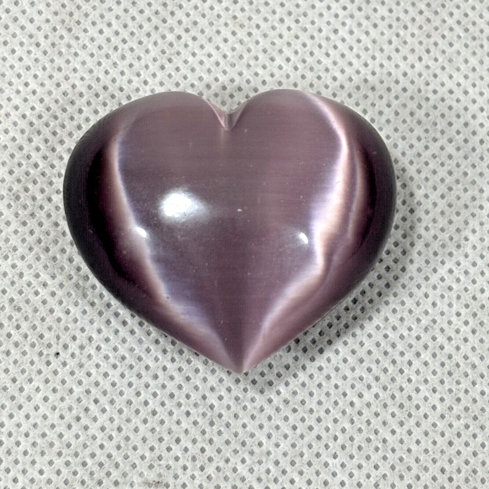 Heart Shaped Purple Cats Eye