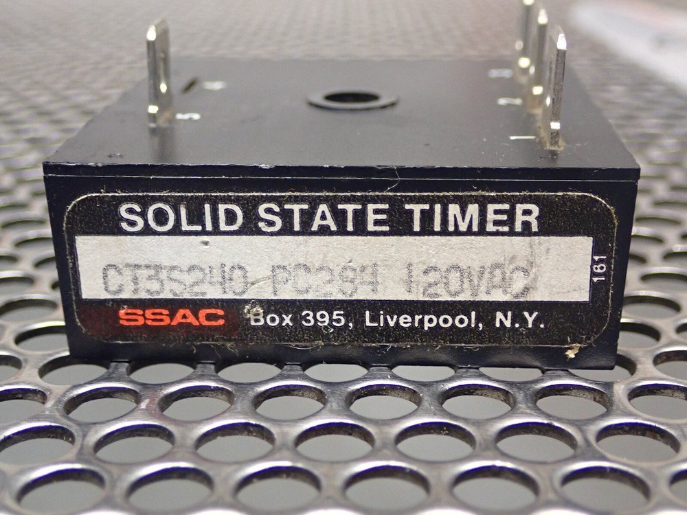 SSAC CT3S240 PC284 120VAC Solid State Timer New Old Stock