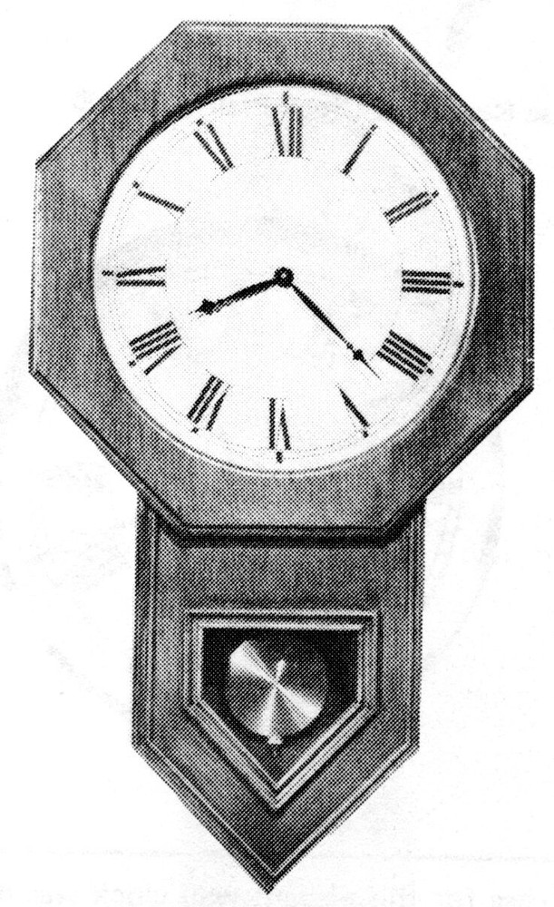 BLUEPRINT...PLAN...Wall Clock Woodworking Blueprint Plan