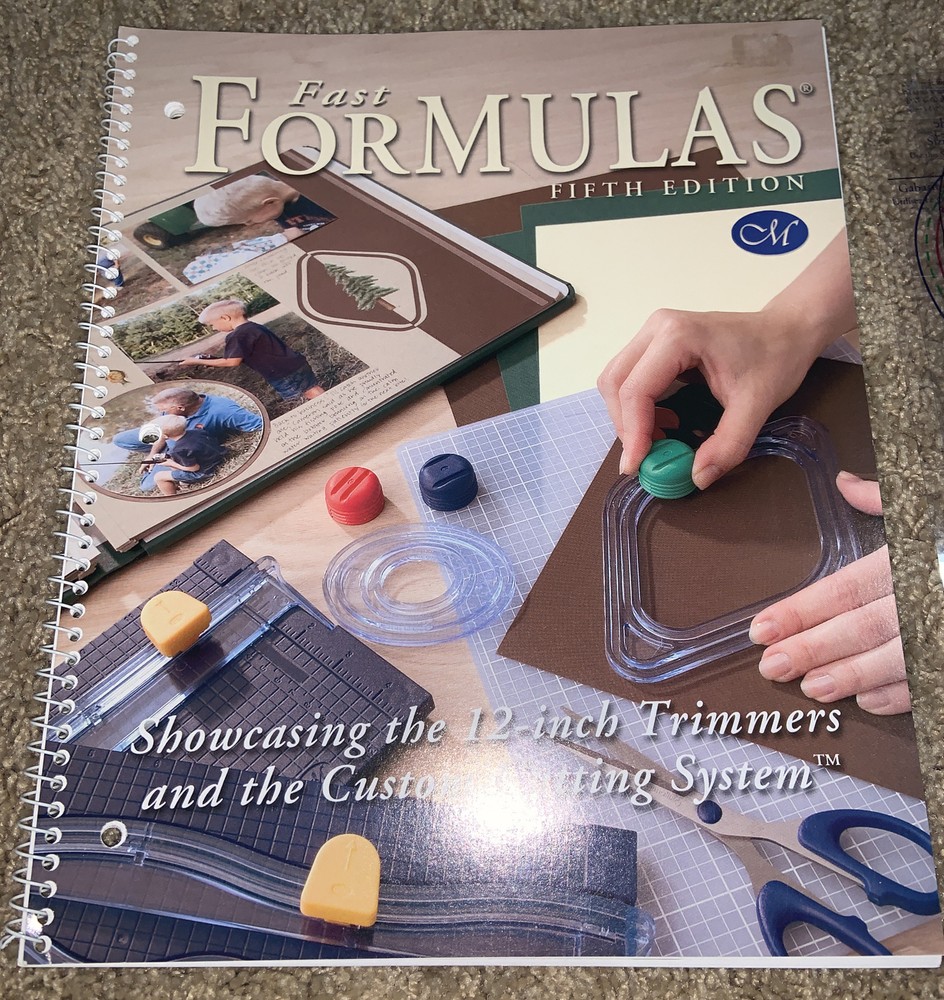 Creative Memories Lot Custom Cutting System Blades Patterns + Fast Formulas Book