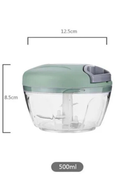 500ML Manual Garlic Chopper Meat Mincer Hand Pull Food Processor Crusher