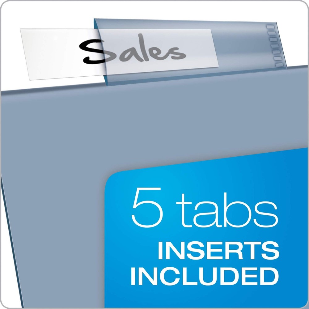 Cardinal Plastic Binder Dividers without Pockets, 5-Tab, Insertable Multicolo...