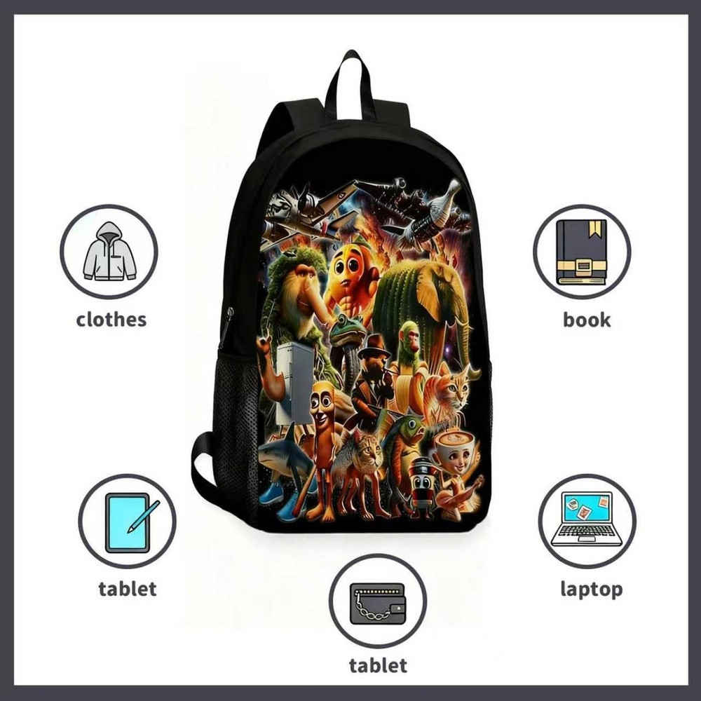 Merch Casual Backpack – Large Waterproof Lightweight Daypack